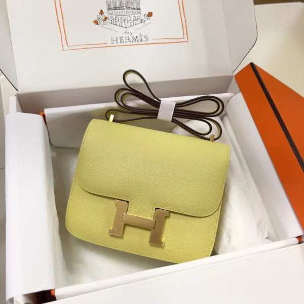 Hermès Light Yellow Constance Shoulder Bag image 1