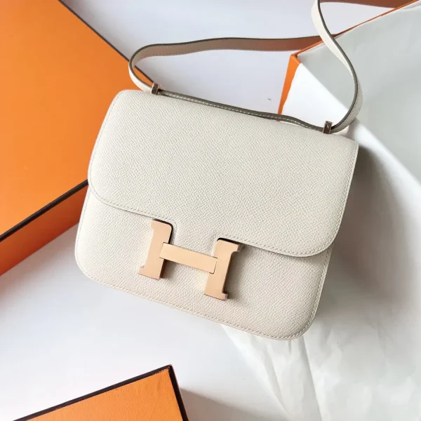 Hermès White Constance Shoulder Bag image 1