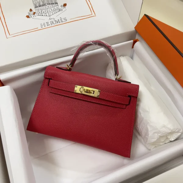 Hermès Red Epsom Leather Top Handle Bag image 1