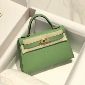 Hermès Avocado Green Mini Kelly Top Handle Bag image 1