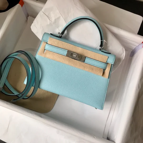 Hermès Light Blue Mini Top Handle Bag image 1