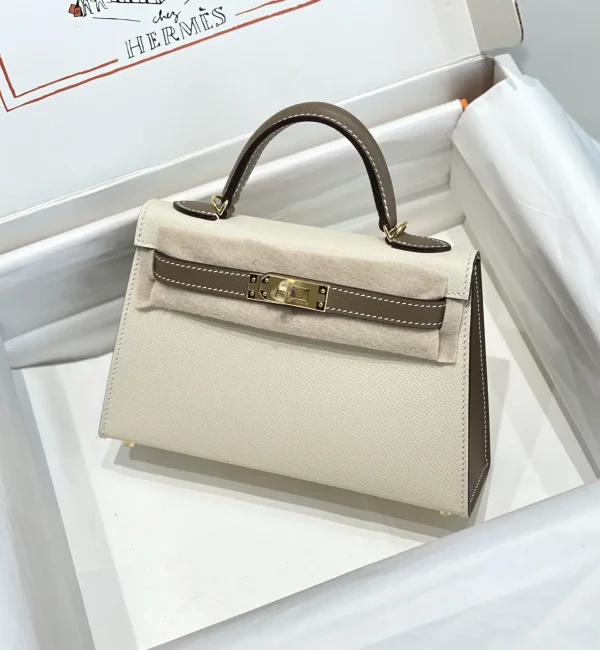 Hermès Two-Tone Mini Kelly Top Handle Bag image 1