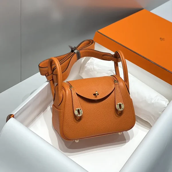 Hermès Orange Mini Top Handle Bag image 1