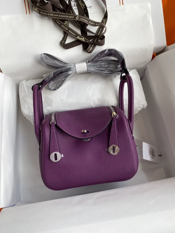 Hermès Purple Mini Lindy Shoulder Bag image 1