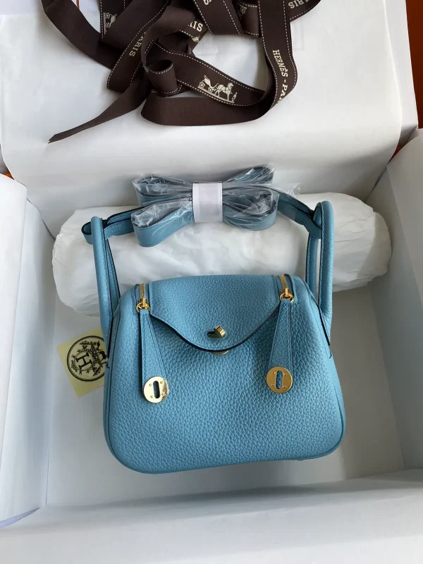 Hermès Light Blue Mini Lindy Bag image 1