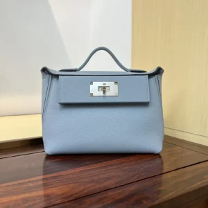 Hermès Light Blue Mini 2424 Top Handle Bag image 1
