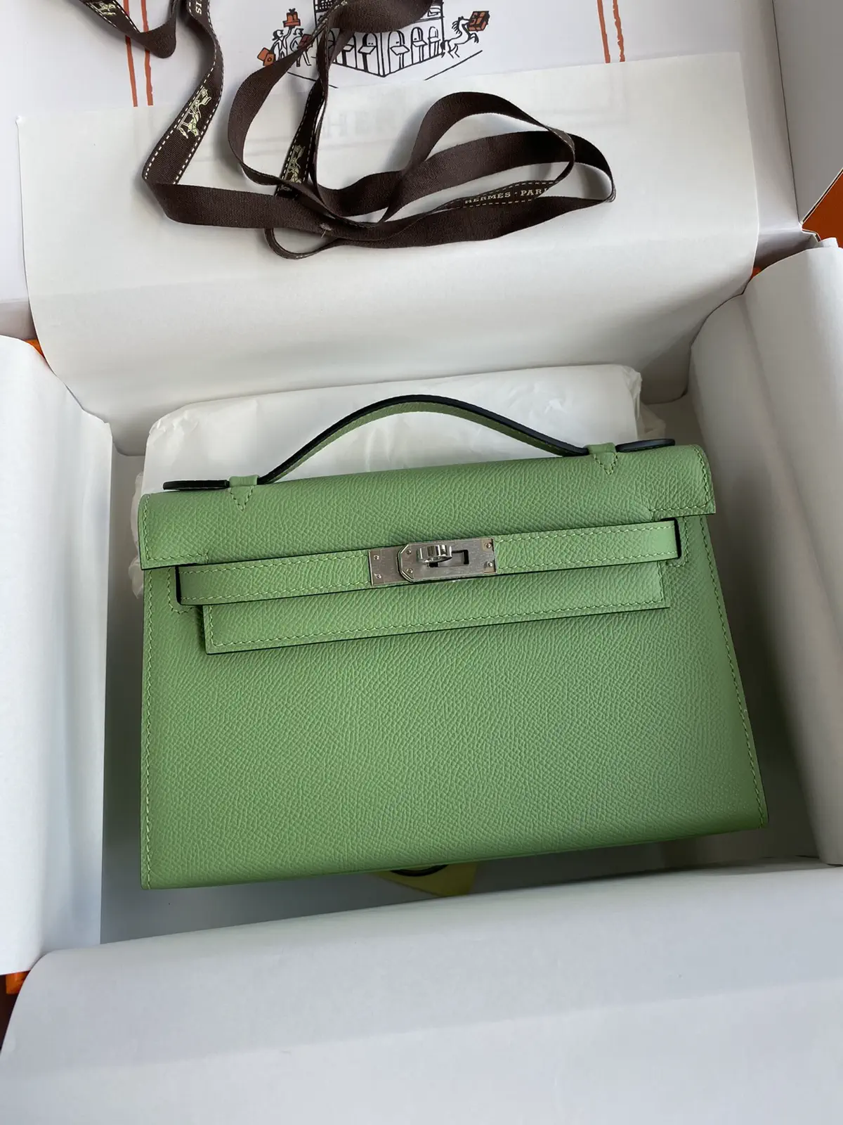 Hermès Green Kelly Top Handle Bag image 1
