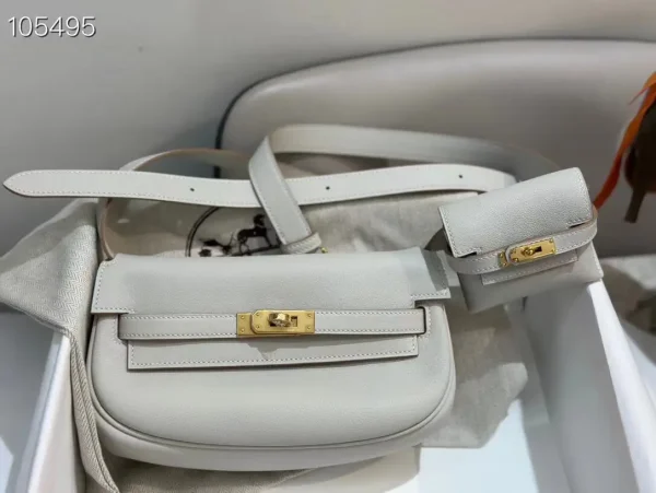 Hermès Light Gray Kelly Moove Belt Bag with Mini Pouch image 1
