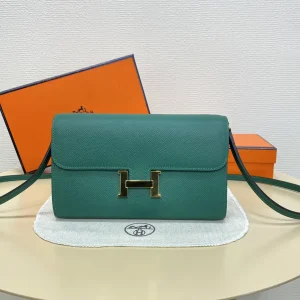Hermès Green Epsom Leather Constance WOC Crossbody Bag image 1