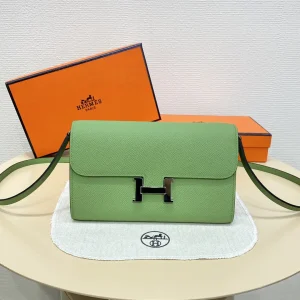 Hermès Avocado Green Epsom Leather Constance WOC Crossbody Bag image 1