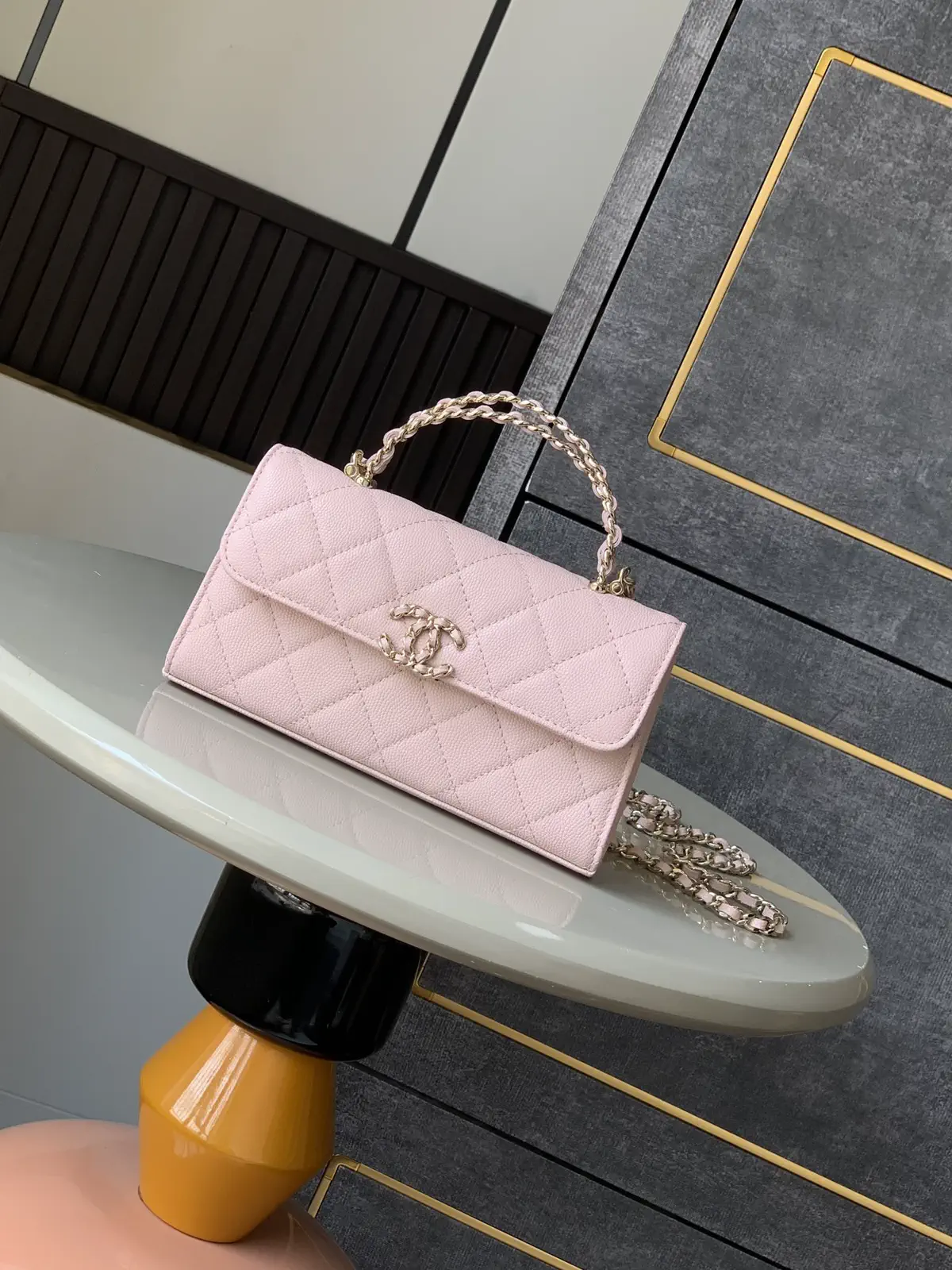Chanel Quilted Top Handle Crossbody Bag image 1