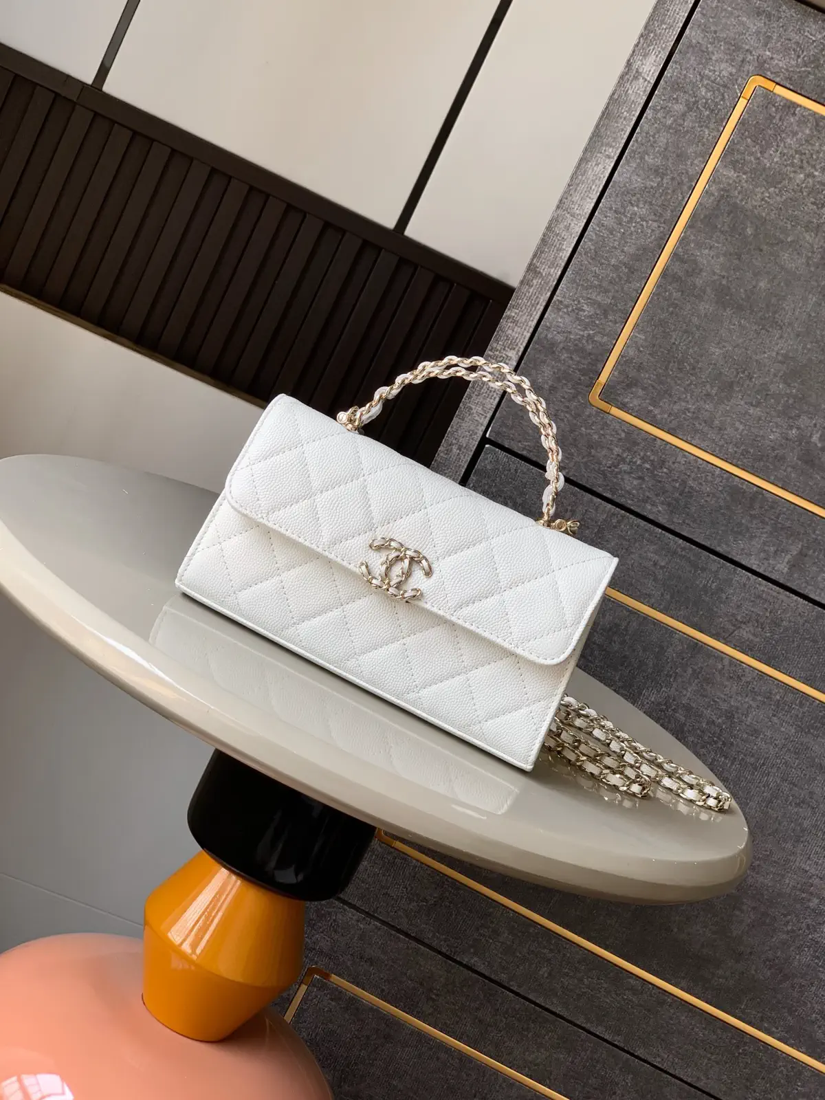 Chanel Quilted Top Handle Bag image 1