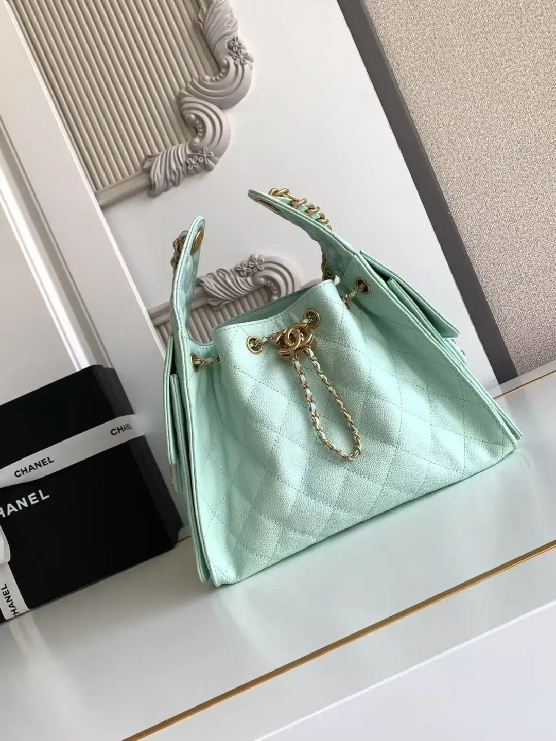 Chanel Quilted Bucket Bag image 1