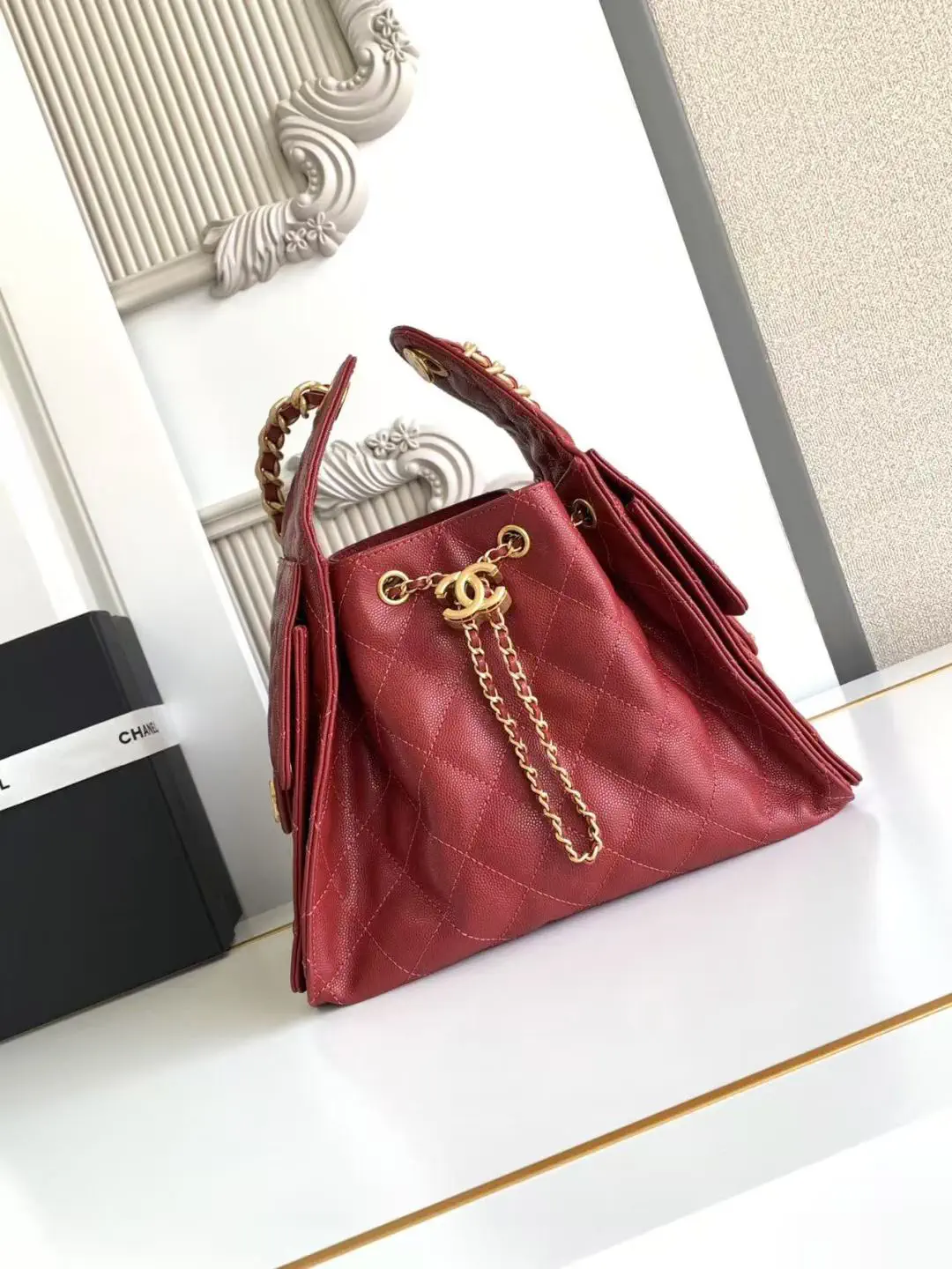 Chanel Quilted Bucket Bag image 1