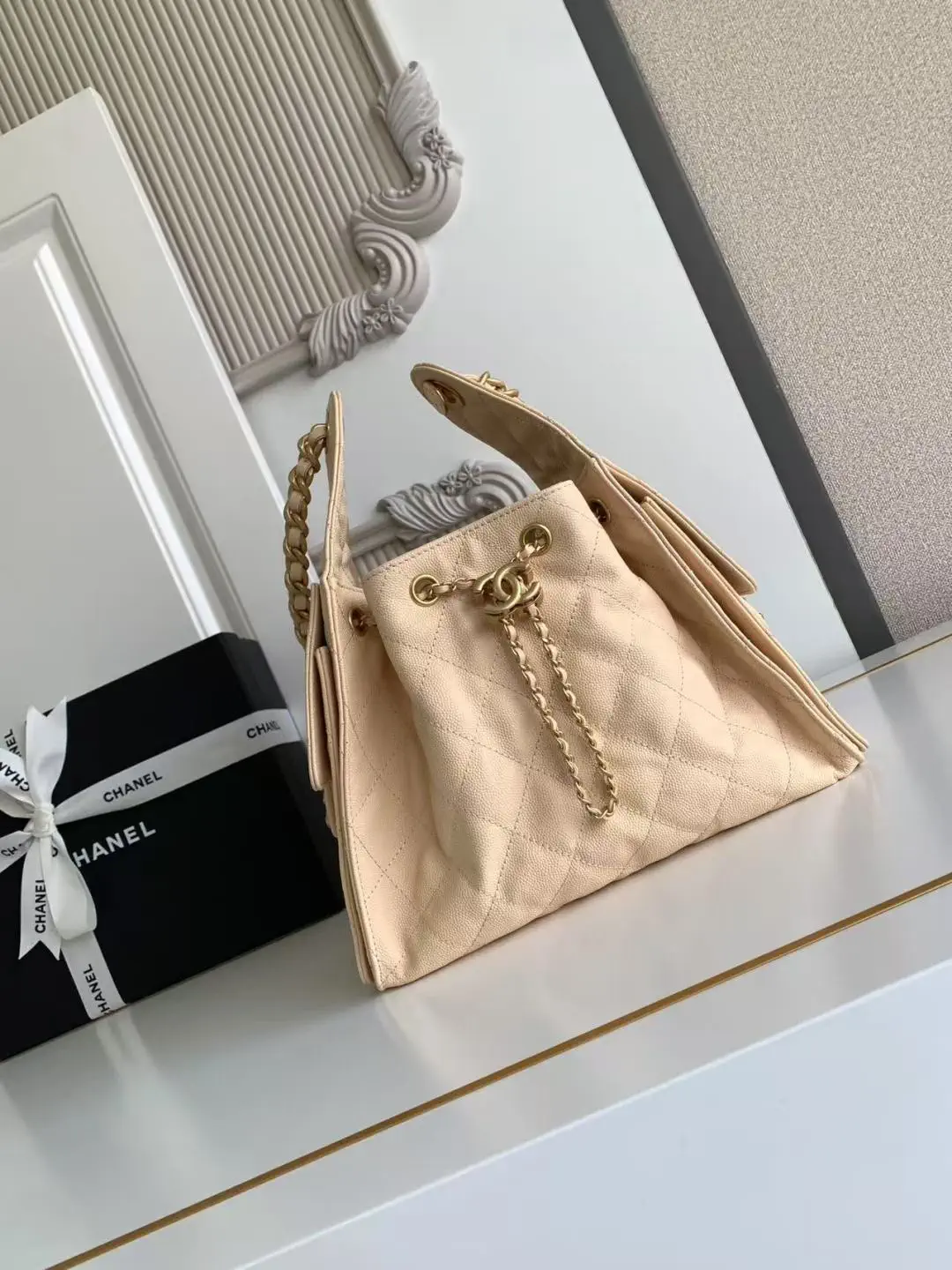 Chanel Quilted Bucket Bag image 1