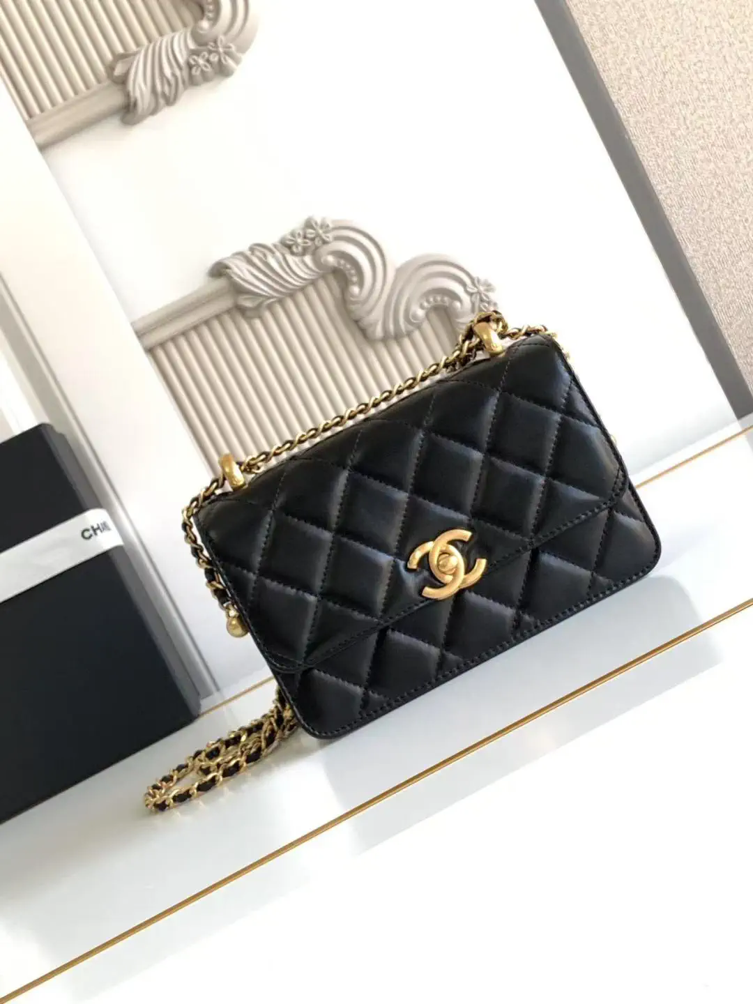 Chanel Quilted Mini Chain Crossbody Bag image 1