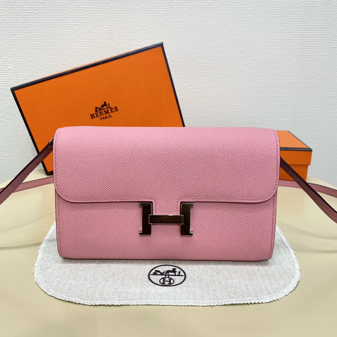 Hermès Pink Constance WOC Crossbody Bag image 1