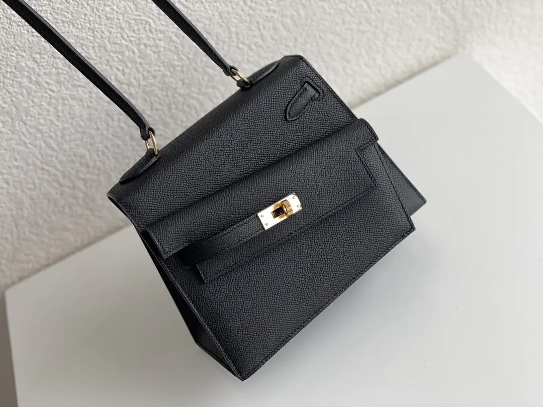 Hermès Black Kelly Sellier 20 Desordre Shoulder Bag image 1