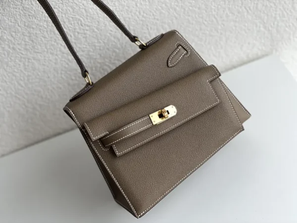 Hermès Etoupe Grey Kelly Sellier 20 Desordre Bag image 1