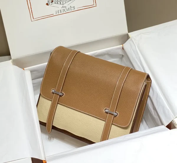 Hermès Brown Flap Crossbody Bag image 1