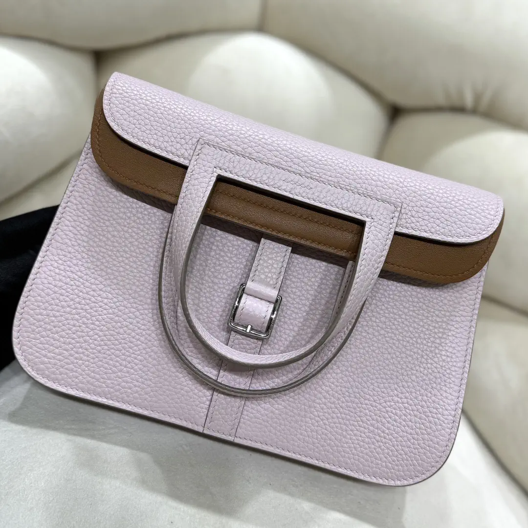 Hermès Light Purple Leather Top Handle Bag image 1