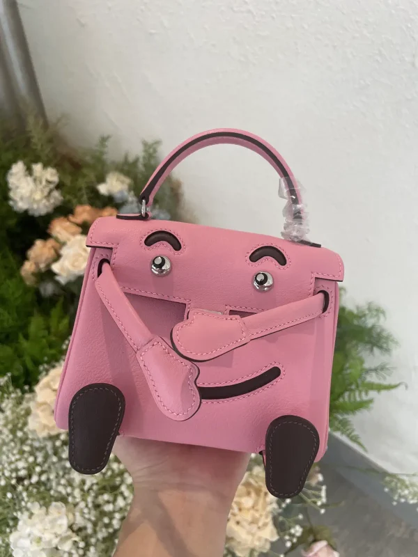 Hermès Pink Doll Design Top Handle Bag image 1