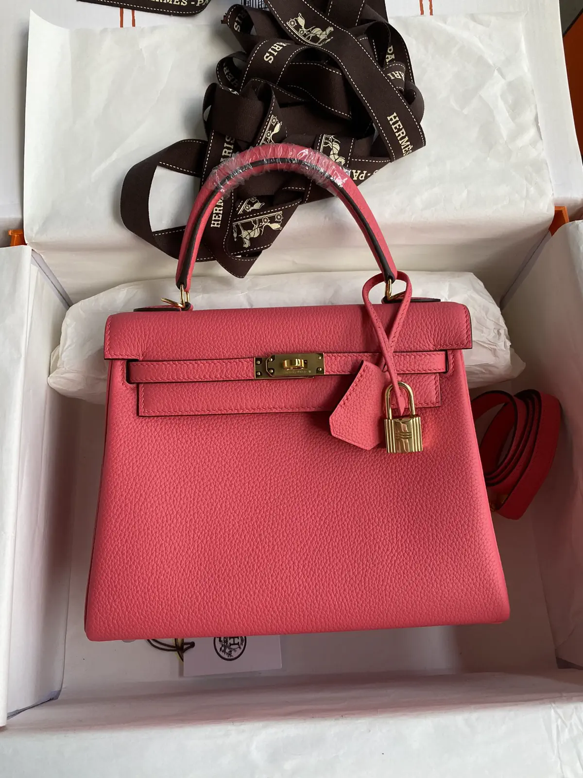 Hermès Pink Top Handle Bag image 1