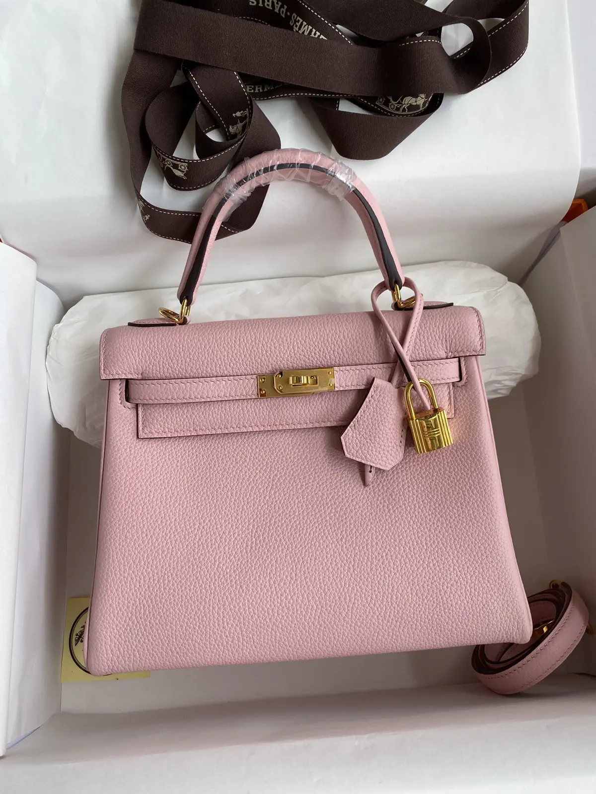 Hermès Pink Top Handle Bag image 1
