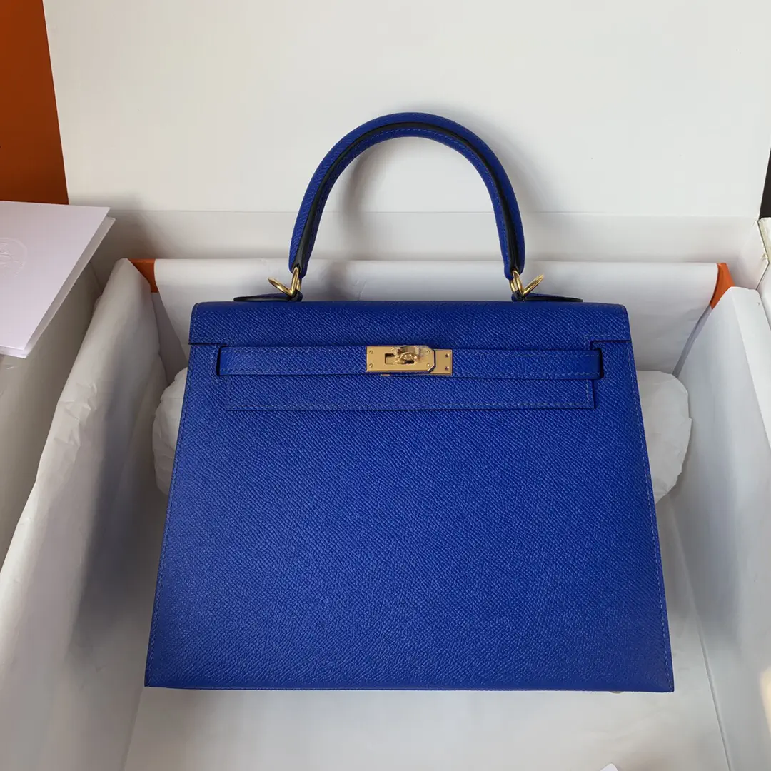 Hermès Electric Blue Top Handle Bag image 1