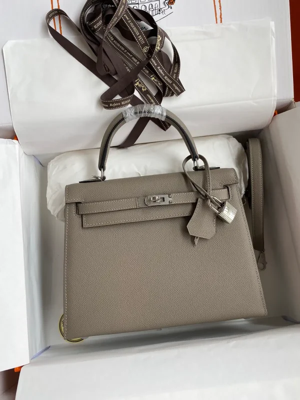 Hermès Gray Top Handle Bag image 1
