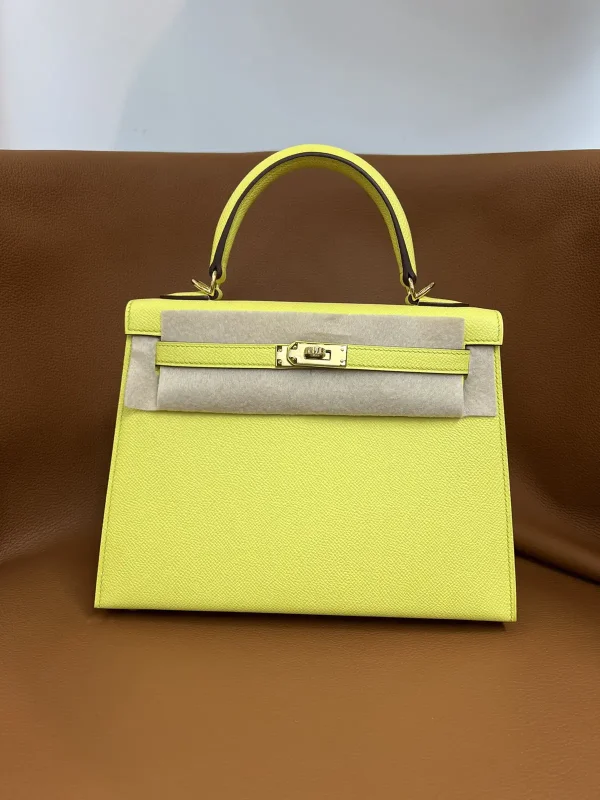 Lime Yellow Top Handle Bag image 1