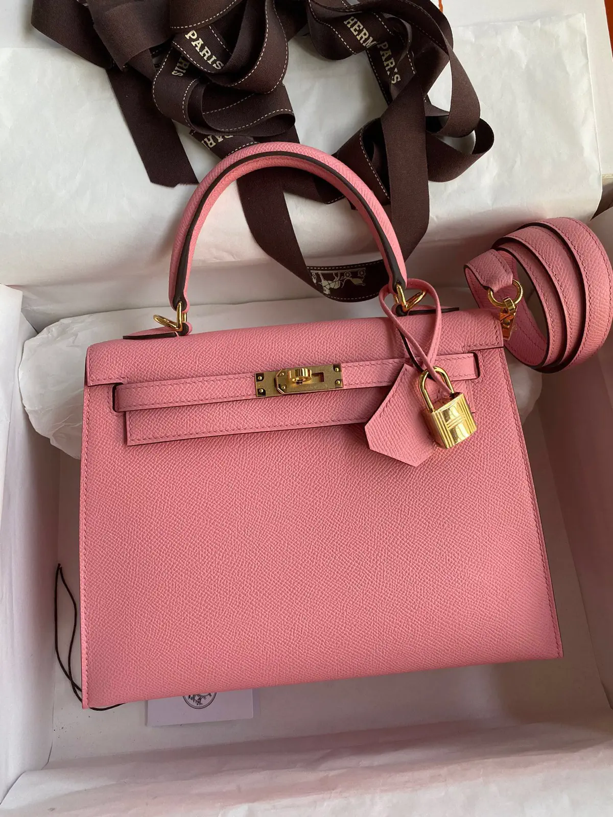 Hermès Pink Kelly Top Handle Bag image 1