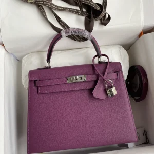 Hermès Purple Kelly Top Handle Bag image 1