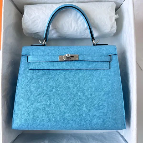 Hermès Light Blue Top Handle Bag image 1