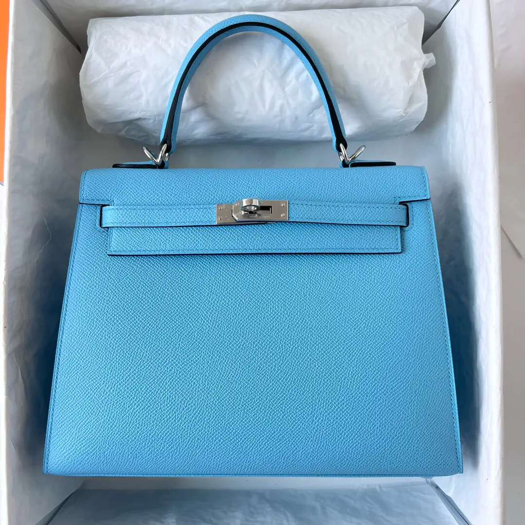 Hermès Light Blue Top Handle Bag image 1