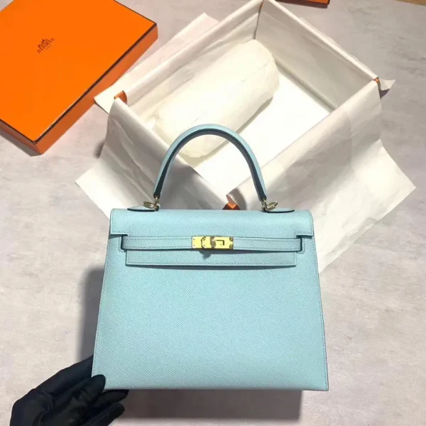 Hermès Light Blue Top Handle Bag image 1