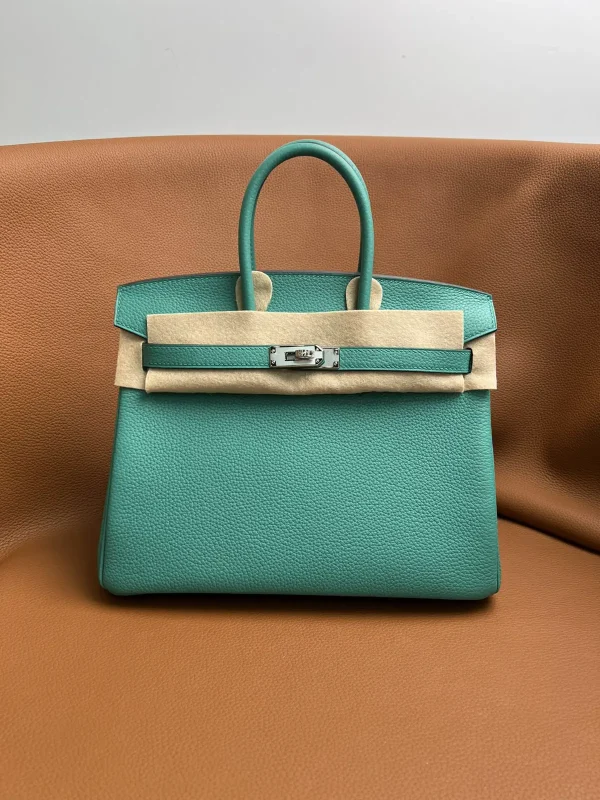 Hermès Teal Top Handle Bag image 1
