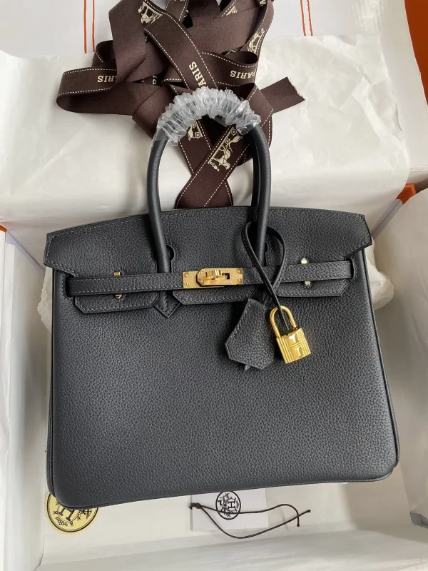 Hermès Dark Gray Top Handle Bag image 1