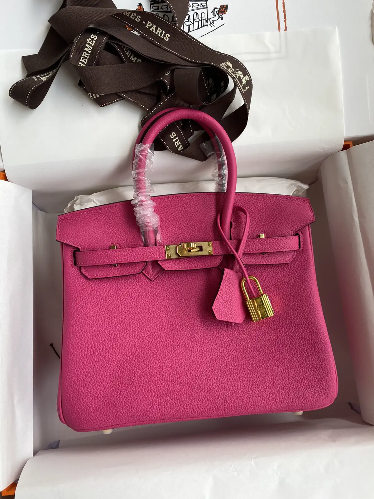 Hermès Fuchsia Top Handle Bag image 1