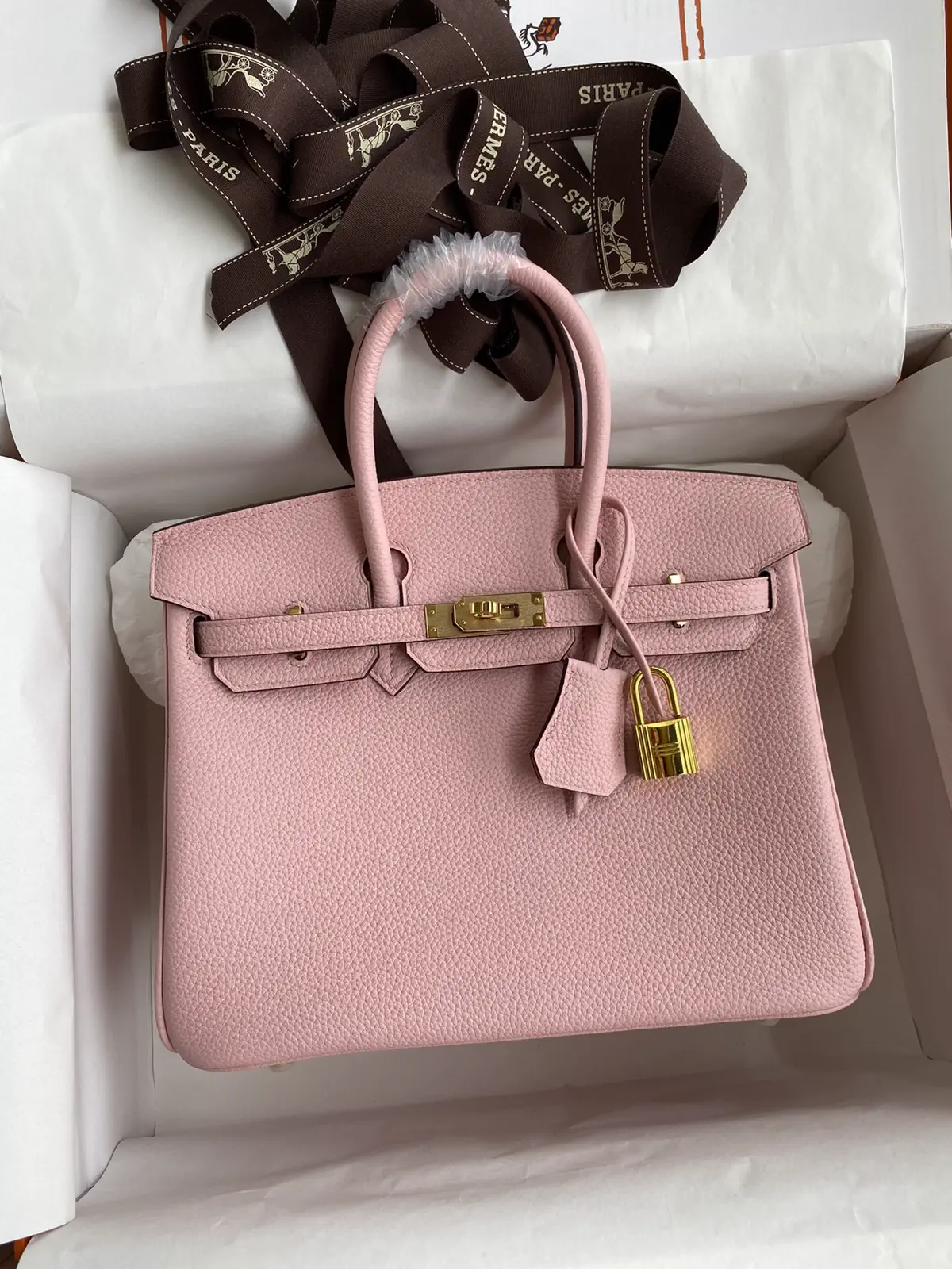 Hermès Pink Top Handle Bag image 1