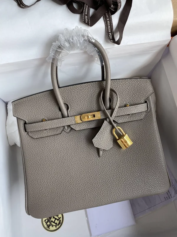 Hermès Asphalt Grey Top Handle Bag image 1