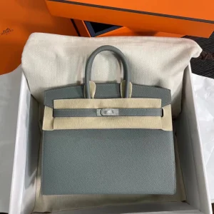 Hermès Vert Amande Epsom Leather Birkin Sellier 25 Top Handle Bag image 1