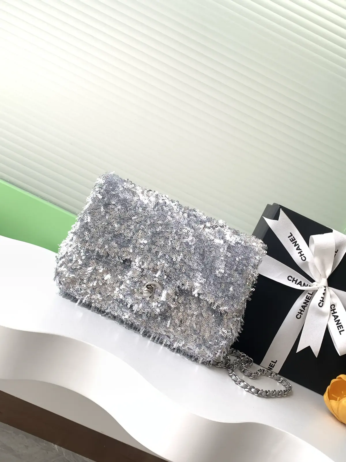 Chanel Sequin Flap Chain Shoulder Bag image 1
