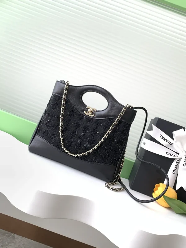 Chanel Sequin Lambskin Top Handle Bag image 1