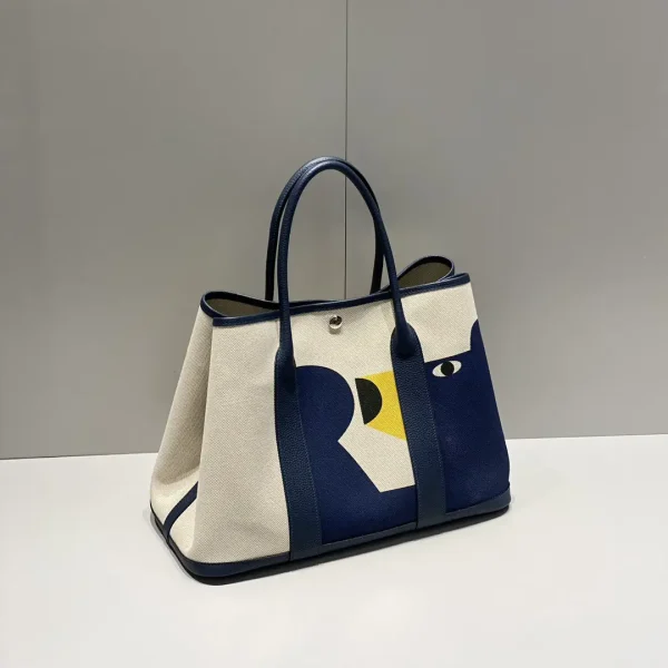 Hermès Painted Graffiti Garden Party Tote Bag image 1
