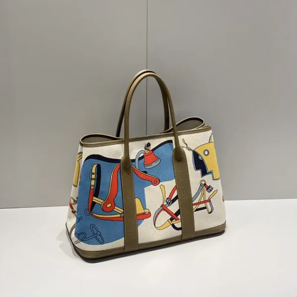 Hermès Graffiti Print Garden Party Tote Bag image 1
