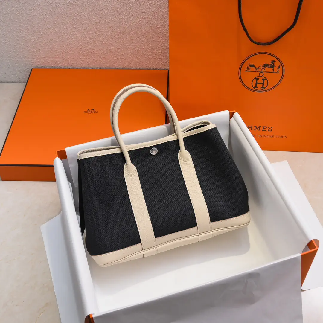 Hermès Garden Party 30 Canvas Tote Bag image 1