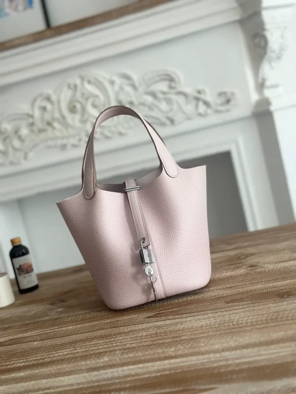 Hermès Light Pink Picotin Bucket Bag image 1