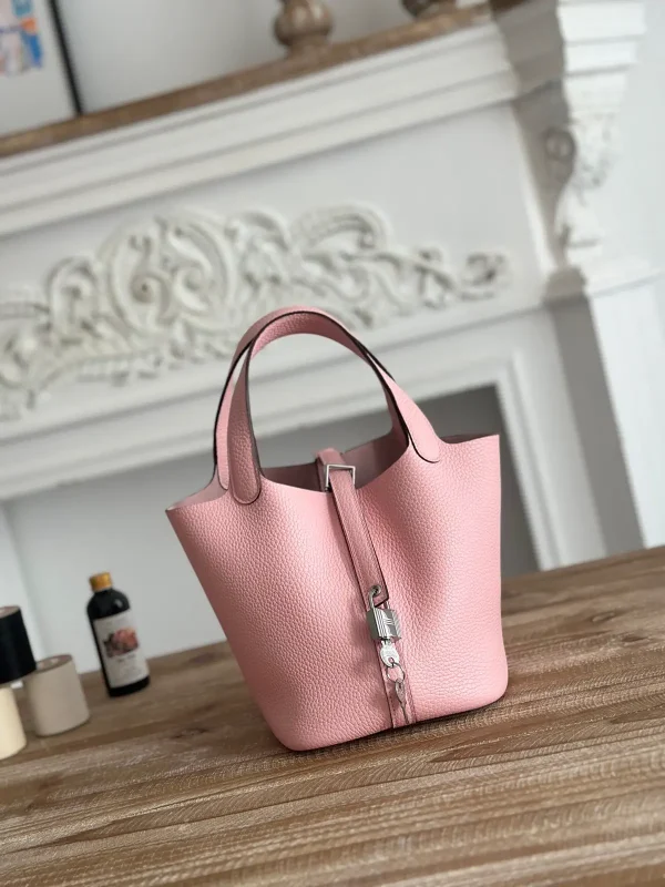 Hermès Pink Picotin Bucket Bag image 1