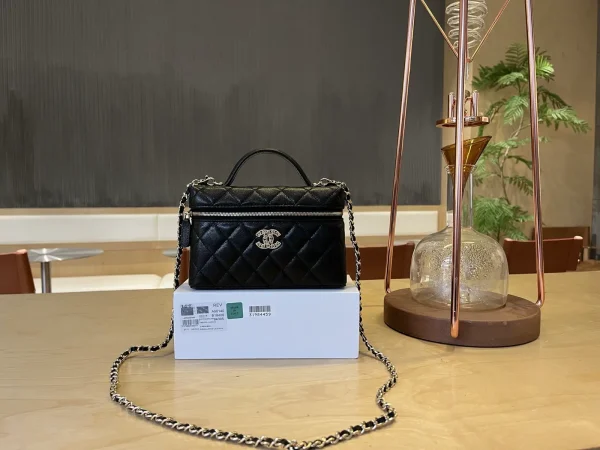 Chanel Quilted Top Handle Crossbody Bag image 1